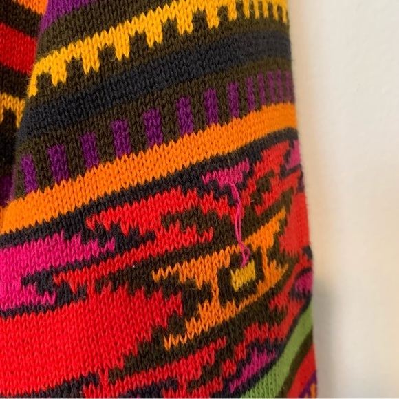 United Colors of Benetton Mens Southwest Aztec sweater EUC - Picture 5 of 6